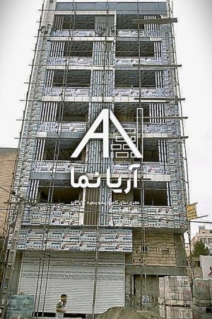 پروژه ساختمان پزشکان مارلیک (ملارد)- رستم پور - اجرای نمای کامپوزیت